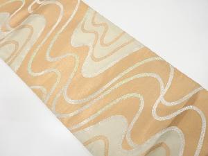 流水模様織り出し袋帯